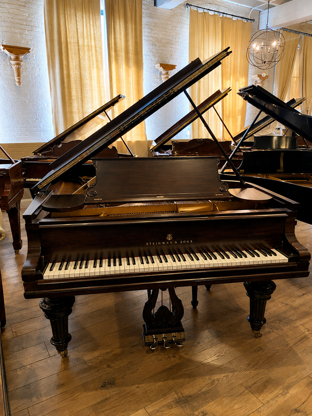 Victorian grand piano