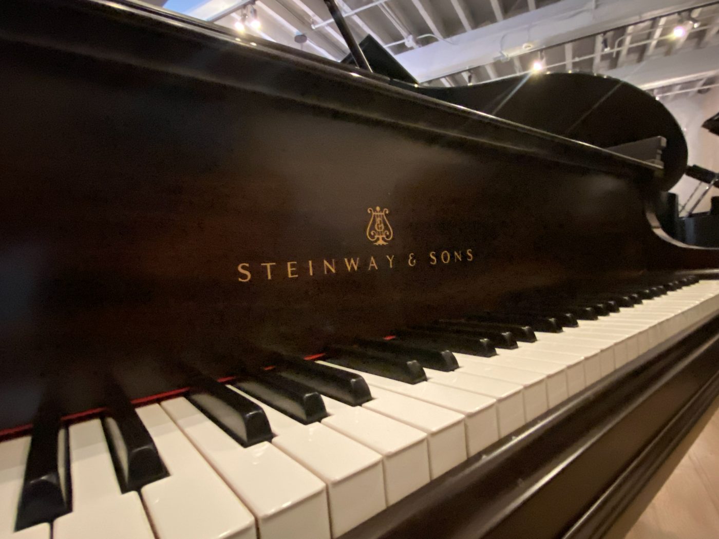 Steinway keyboard detail